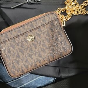 Michael Kors Brown and Gold Wallet